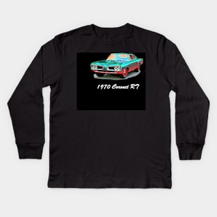 '70 Coronet RT Vintage Classic Car Kids Long Sleeve T-Shirt